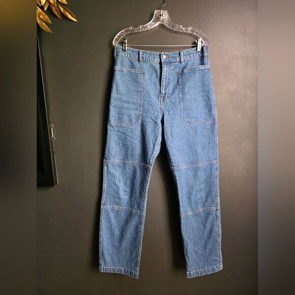 Madewell 90s Straight Utility Jean Size 31 Medium Wash - Picture 1 of 10